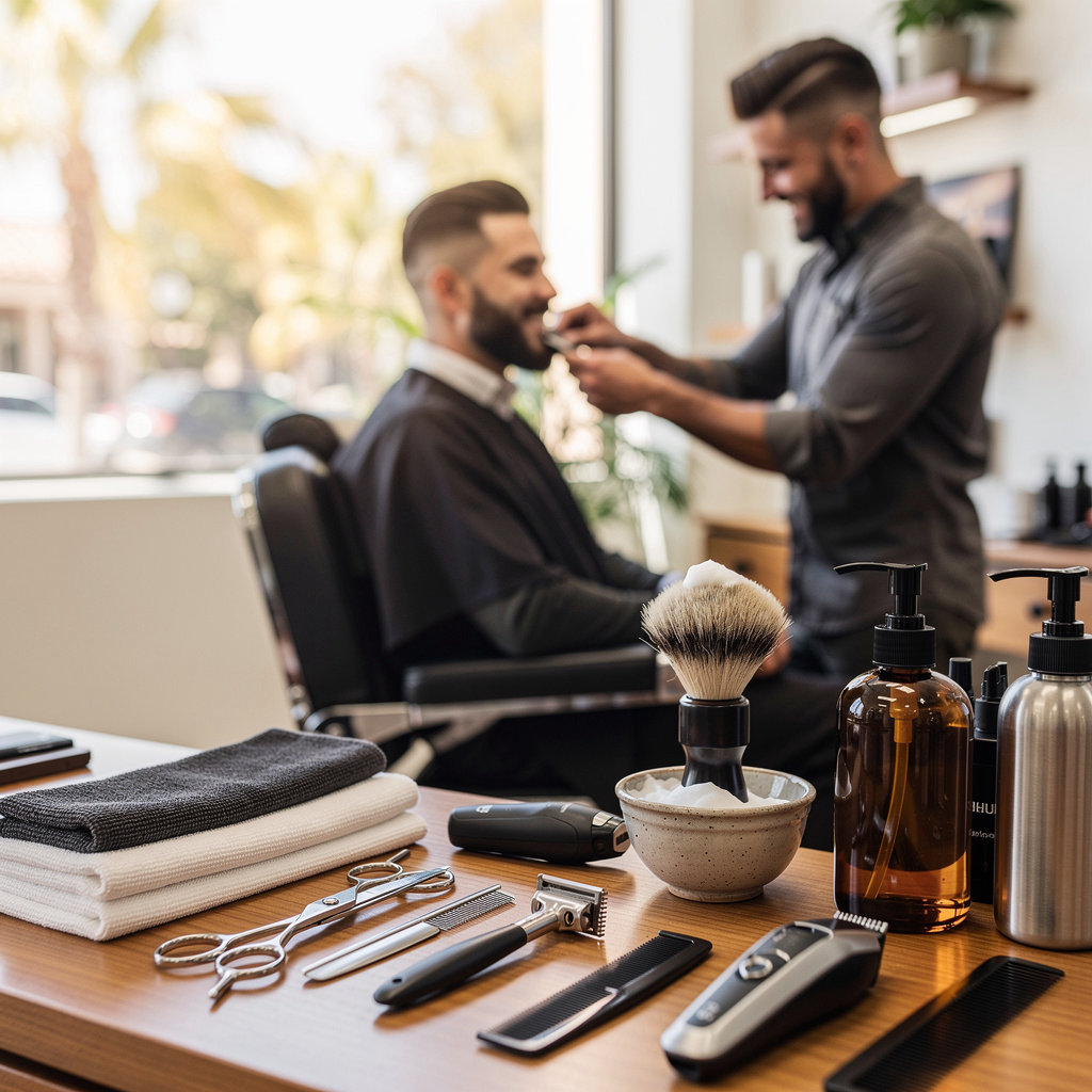New Edition Barber Shop professional beard trim and grooming service in Santa Barbara